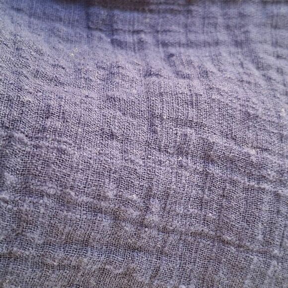 Max Studio Embroidered Sleeveless Dress Pockets Tiered Cotton Gauze XS Navy Blue - Picture 14 of 16